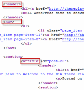 HTML5 examples in the wild